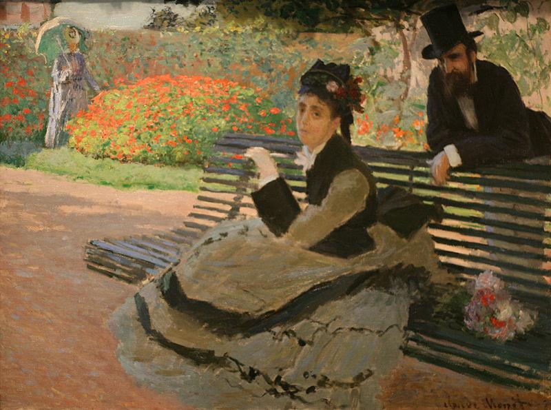 Claude Monet WLA metmuseum Camille Monet on a Garden Bench